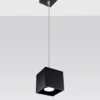 Hängeleuchte QUAD 1 Schwarz - 1x GU10 Fassung - max. 40W - exkl. LED's