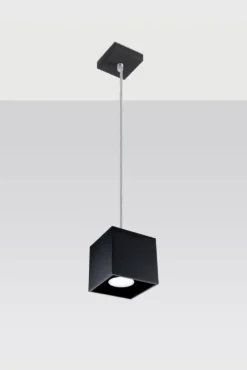 Hängeleuchte QUAD 1 Schwarz - 1x GU10 Fassung - max. 40W - exkl. LED's