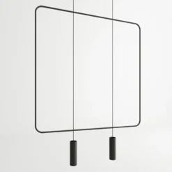 Hängeleuchte RANA 2 Schwarz - 2x GU10 Fassung - max. 2x40W - exkl. LED's