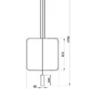 Hängeleuchte RANA 1 Schwarz - 1x GU10 Fassung - max. 40W - exkl. LED's