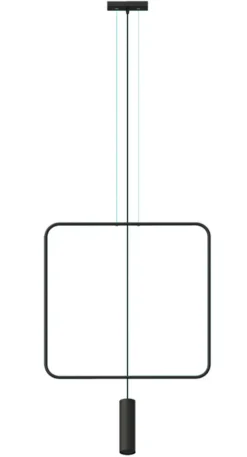 Hängeleuchte RANA 1 Schwarz - 1x GU10 Fassung - max. 40W - exkl. LED's