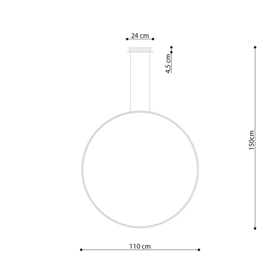 Hängeleuchte RIO 110 Schwarz - 70W - 7820Lm - 4000K Neutralweiß