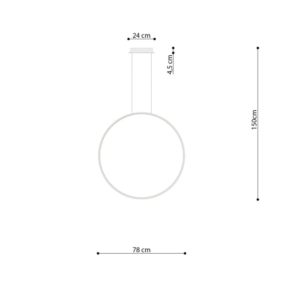 Hängeleuchte RIO 78 Weiß - 50W - 5520Lm - 4000K Neutralweiß
