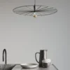 Hängeleuchte SIRKEL 60 Schwarz - 1x E27 Fassung - max. 60W - exkl. LED's