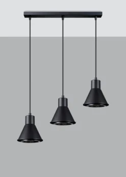 Hängeleuchte TALEJA 3 Schwarz - GU10 AR111 Fassung - exkl. LED's