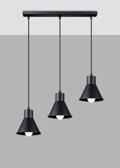 Hängeleuchte TALEJA 3 Schwarz - 3x E27 Fassung - max. 3x60W - exkl. LED's