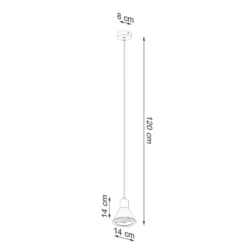 Hängeleuchte TALEJA 1 Weiß - GU10 AR111 Fassung - exkl. LED's