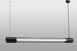 Hängeleuchte VALO Schwarz - 1x T8 Fassung - max. 14W - exkl. LED's
