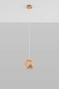 Hängeleuchte WOODY Holz Natur - 1x GU10 - max. 40W - exkl. LED's