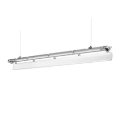 Komplettset - 120cm Doppelfassung - IP65 Feuchtraum - Wannenleuchte + 2 x 18W LED Leuchtstoffröhren - 6000K - 865 - Tageslichtweiß