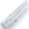 Komplettset - 150cm Doppelfassung - IP65 Feuchtraum -Wannenleuchte + 2 x 25W LED Leuchtstoffröhren 6000K - 865 - Tageslichtweiß