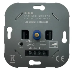 LCB LED unterputz Dimmer 5-150W - universal Phasenabschnitt