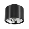LED AR111 Deckenspot Schw. Metall IP20 - mit GU10/AR111 Fassung - LED Spot optional
