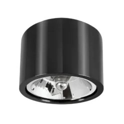 LED AR111 Deckenspot Schw. Metall IP20 - mit GU10/AR111 Fassung - LED Spot optional