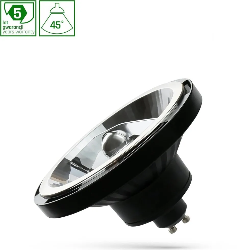 LED AR111 GU10 230V - 12W entspricht 100W - 3000K Warmweiß - nicht dimmbar - 45° Abstrahlwinkel