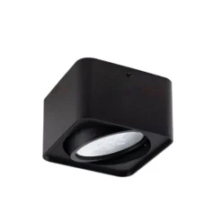 LED AR111 Strahler Einbaurahmen Schwarz viereckig - für 1 LED AR111 Spot