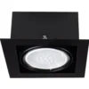 LED AR111Strahler Einbaurahmen Schwarz viereckig - für 1 LED AR111 Spot