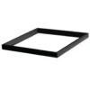 LED Aufbau Panel Schwarz Aluminium - 60x60cm Rahmensystem - 5cm hoch inkl. Schrauben