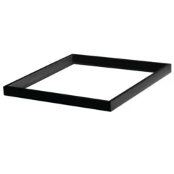 LED Aufbau Panel Schwarz Aluminium - 60x60cm Rahmensystem - 5cm hoch inkl. Schrauben