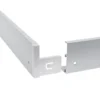 LED Aufbau Panel - 60x60cm Rahmensystem Type B ohne Schrauben - weiß Aluminium - 5cm hoch