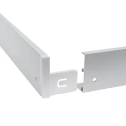 LED Aufbau Panel - 60x60cm Rahmensystem Type B ohne Schrauben - weiß Aluminium - 5cm hoch