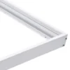 LED Aufbau-Rahmen Typ A für Panel 60×60 cm – Weißes Aluminium – 5 cm Höhe inkl. Schrauben