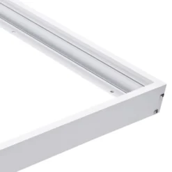 LED Aufbau-Rahmen Typ A für Panel 60×60 cm – Weißes Aluminium – 5 cm Höhe inkl. Schrauben