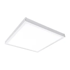 LED Aufbau-Rahmen Typ A für Panel 60×60 cm – Weißes Aluminium – 5 cm Höhe inkl. Schrauben