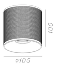 LED-Aufbaustrahler Schwarz - COSTA - GU10-Fassung - IP20
