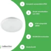LED Deckenleuchte - IP65 wasserdicht - 22W entspricht 190W - Neutralweiß 4000K - 5 Jahre Garantie