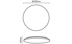 LED-Deckenleuchte Lite V1 Weiß 12 | 960 lm 4000K-840 | IP44 260 mm x 52 mm