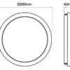 LED Deckenleuchte Weiss IP65 - Bulkhead Rund Lunar - 16W 1600Lm - 4000K 840 Neutralweiß | 265MM Entspricht 160W