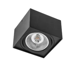 LED Deckenspot - AR111 230V - Mattschwarz viereckig - exkl. LED Spot