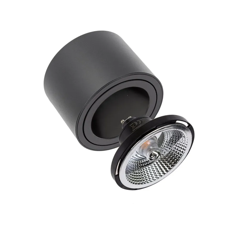 LED Deckenspot AR111 230V – Matt Schwarz - exkl. LED Spot