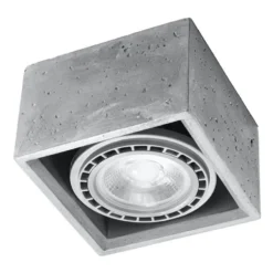 LED Deckenspot Beton QUATRO - 1 x GU10 AR111 Fassung - exkl. LED's