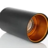 LED Deckenspot Chloe - Mattschwarz Gold - GU10 Fassung