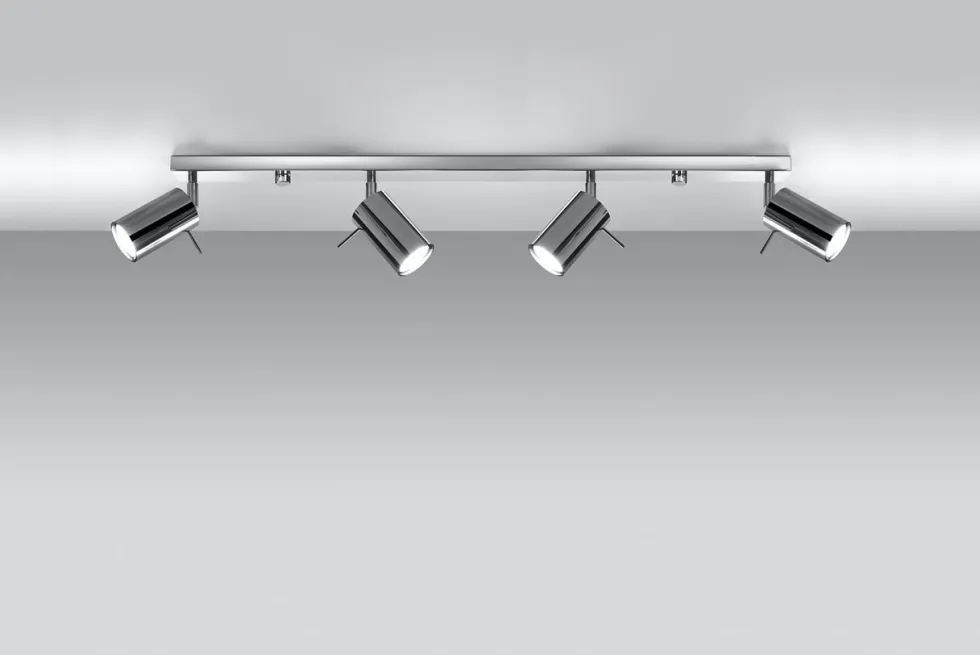 LED Deckenspot Chrom RING - 4 x GU10 Fassung - exkl. LED's