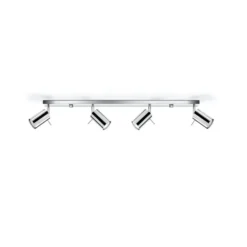 LED Deckenspot Chrom RING - 4 x GU10 Fassung - exkl. LED's