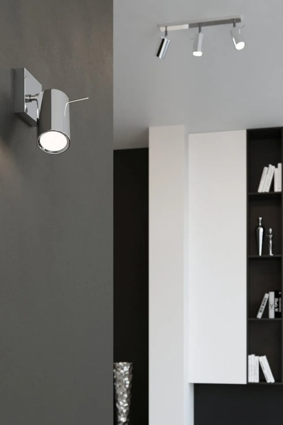 LED Deckenspot Chrom RING - 3 x GU10 Fassung - exkl. LED's