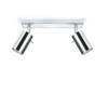 LED Deckenspot Chrom RING - 2 x GU10 Fassung - exkl. LED's