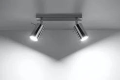 LED Deckenspot Chrom RING - 2 x GU10 Fassung - exkl. LED's