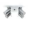 LED Deckenspot Chrom RING - 4 x GU10 Fassung - exkl. LED's