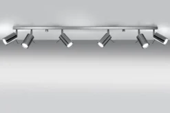 LED Deckenspot Chrom RING - 6 x GU10 Fassung - exkl. LED's