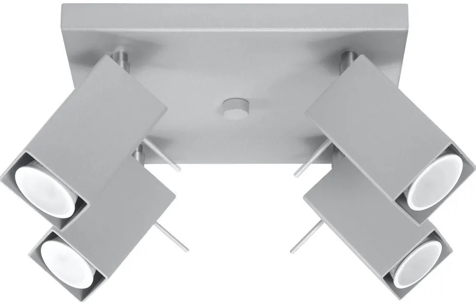 LED Deckenspot Grau MERIDA - 4 x GU10 Fassung - exkl. LED's