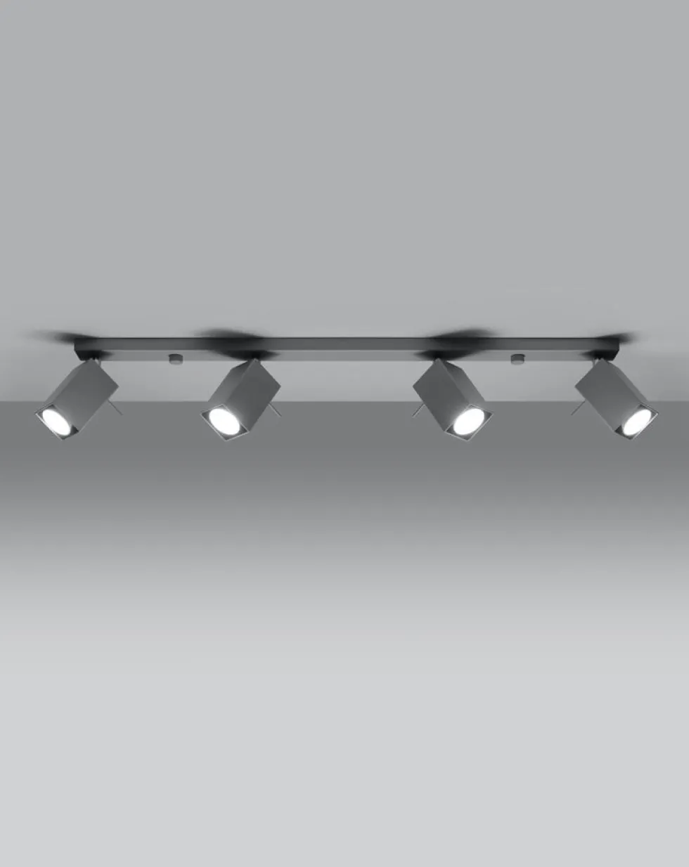 LED Deckenspot Grau MERIDA - 4 x GU10 Fassung - exkl. LED's