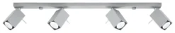 LED Deckenspot Grau MERIDA - 4 x GU10 Fassung - exkl. LED's