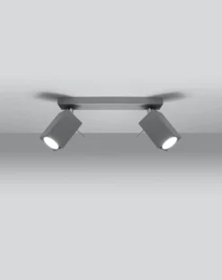 LED Deckenspot Grau MERIDA - 2 x GU10 Fassung - exkl. LED's