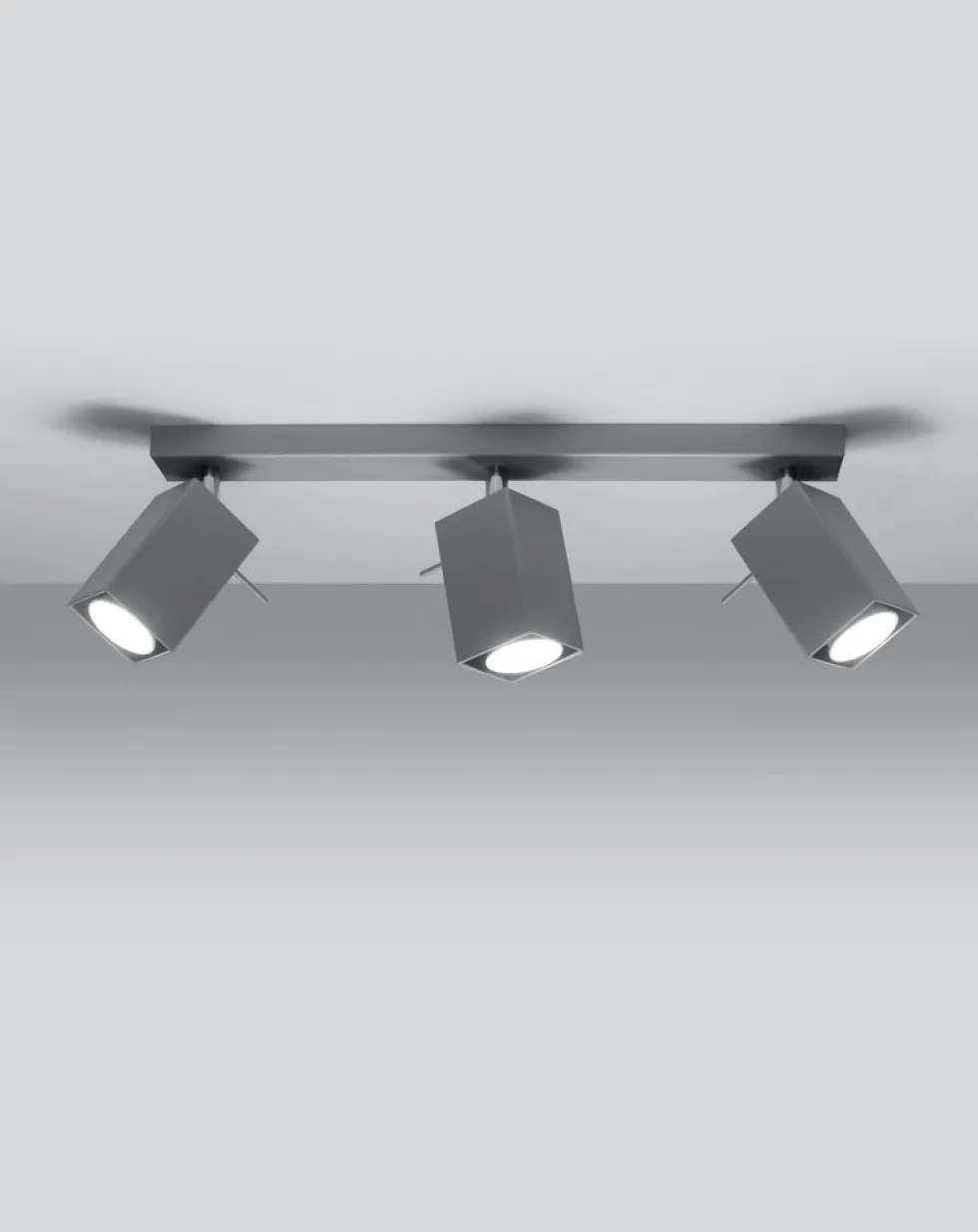 LED Deckenspot Grau MERIDA - 3 x GU10 Fassung - exkl. LED's