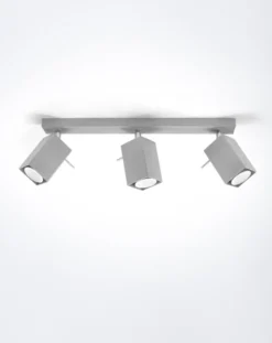 LED Deckenspot Grau MERIDA - 3 x GU10 Fassung - exkl. LED's