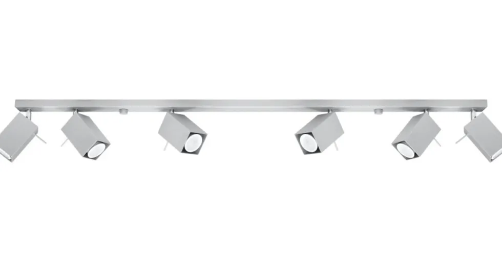 LED Deckenspot Grau MERIDA -6 x GU10 Fassung - exkl. LED's